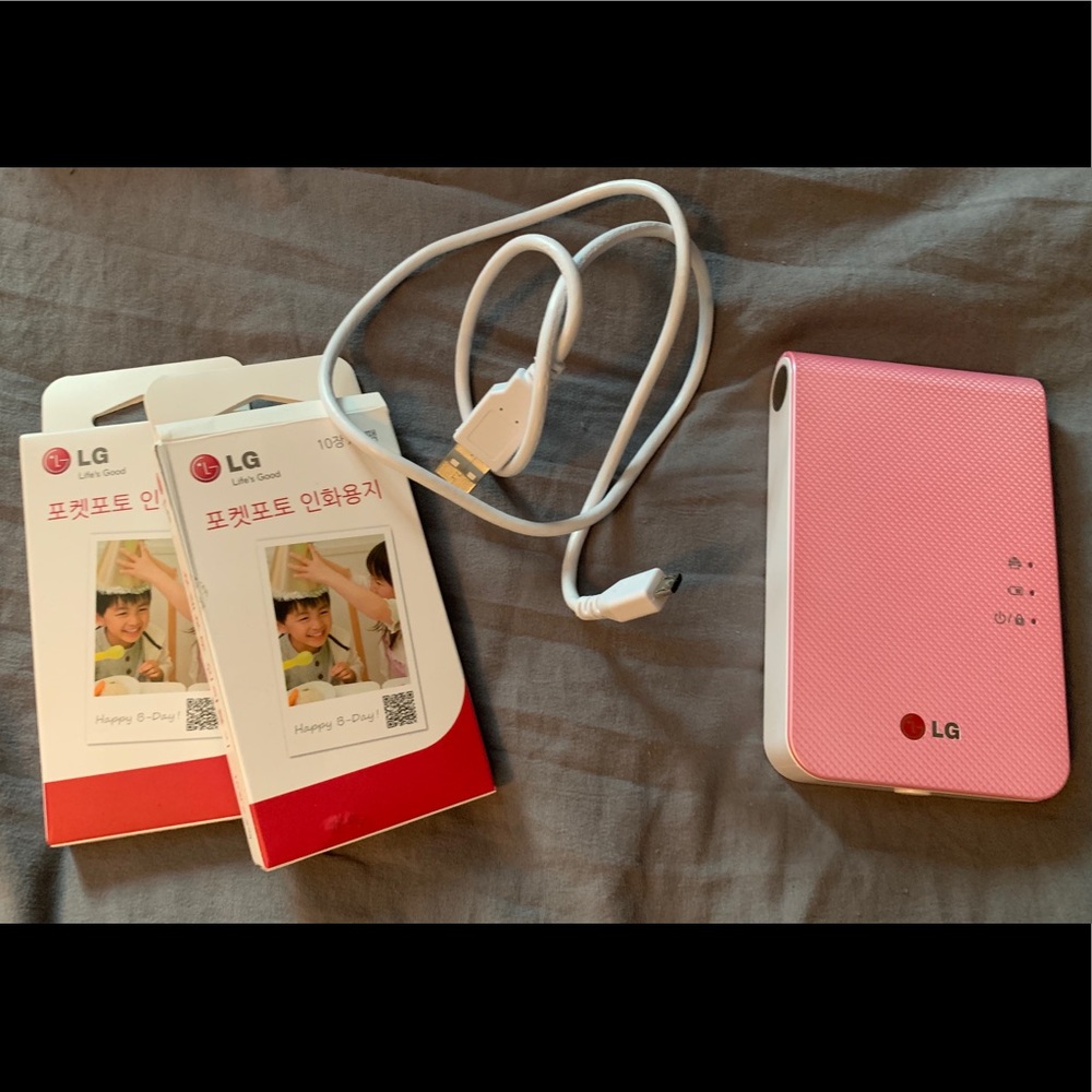 LG Pink Mini Printer